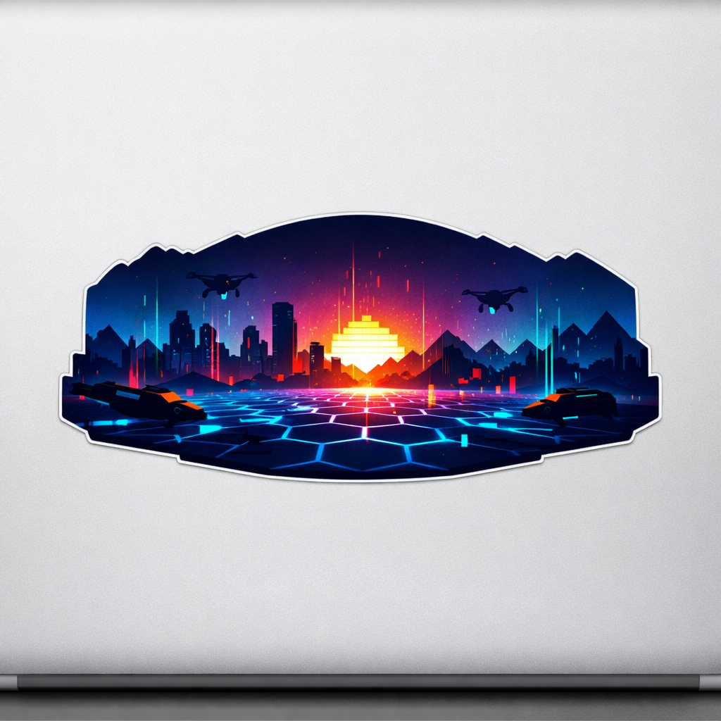 DB Digital Battlefield Sticker Decal Vinyl Laptop Car Window Bumper AUTO Water Bottle Helmets Waterproof