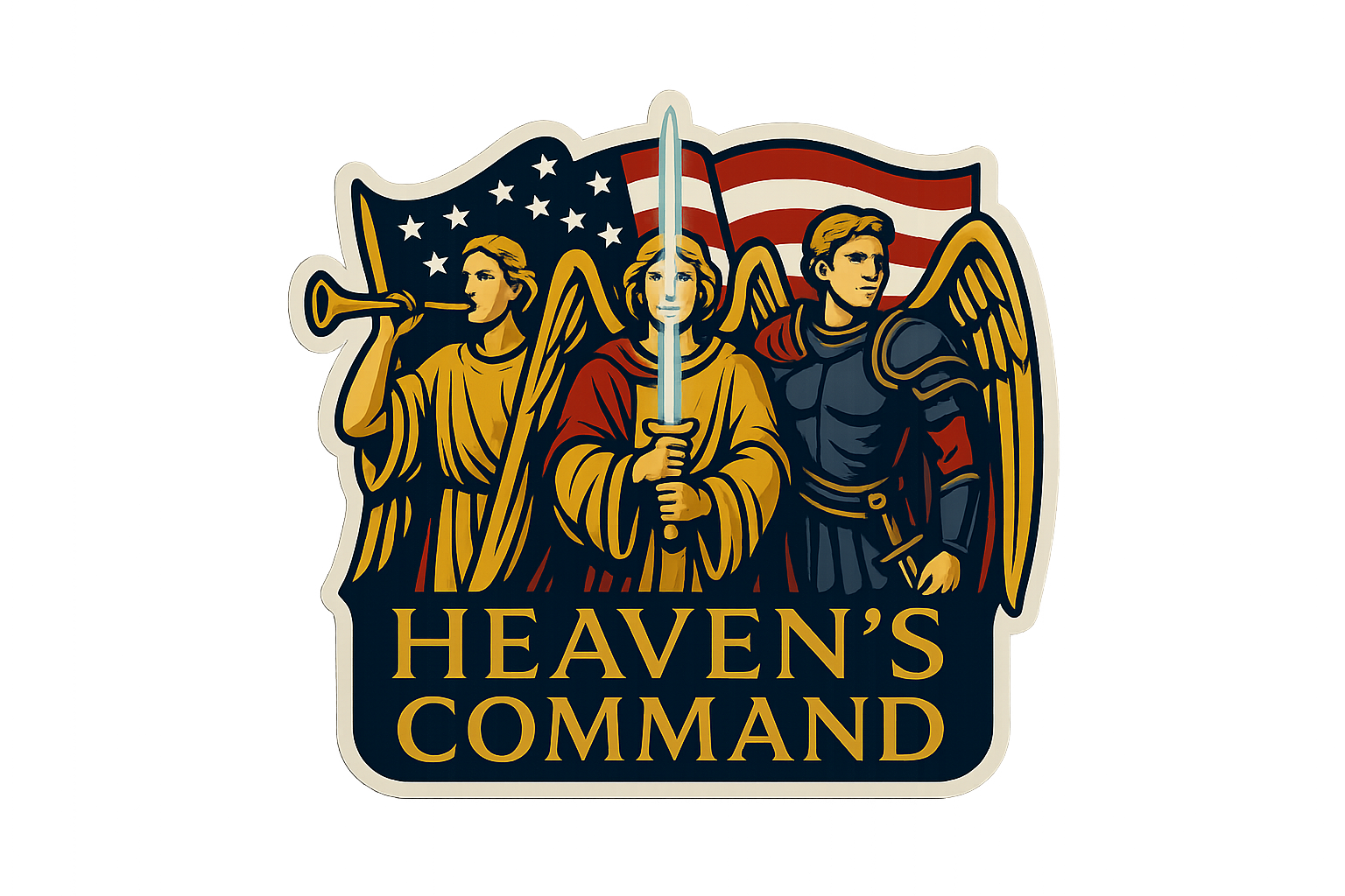 USA Raphael Heaven’s Command Sticker Decal Vinyl Laptop Car Window Bottle Helmets Waterproof