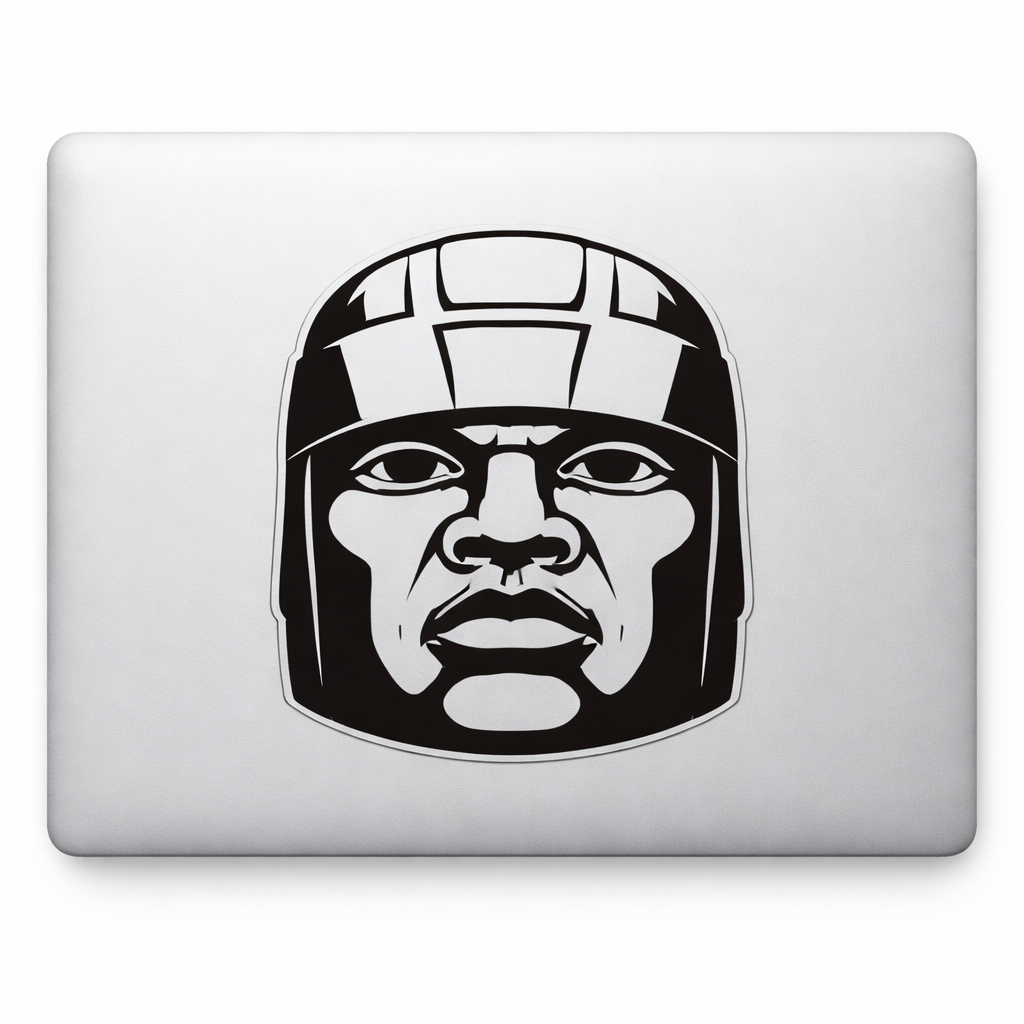 Olmec Head Sticker Decal Vinyl Laptop Car Window Bumper AUTO Water Bottle Helmets Waterproof Mexico