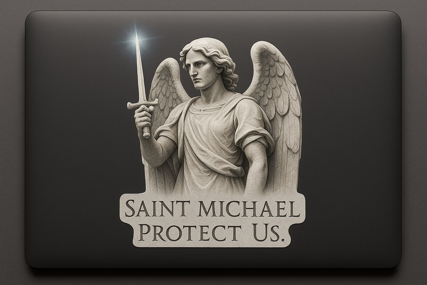 Archangel Michael Sticker Decal Vinyl Laptop Car Window Bumper AUTO Water Bottle Helmets Waterproof Saint Michael