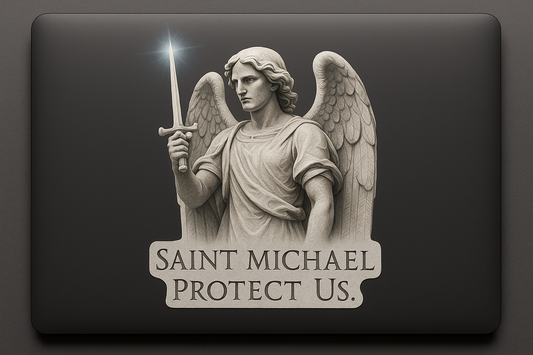 Archangel Michael Sticker Decal Vinyl Laptop Car Window Bumper AUTO Water Bottle Helmets Waterproof Saint Michael