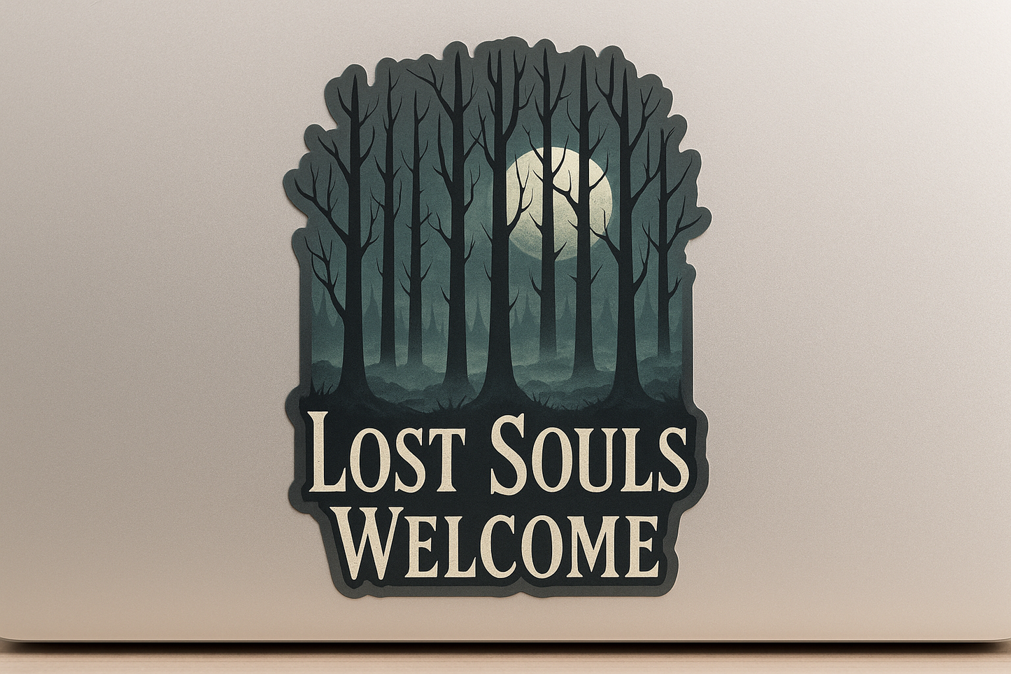 Haunted Forest Lost Souls Welcome Sticker Decal Vinyl Laptop Car Window Bumper AUTO Water Bottle Helmets Waterproof