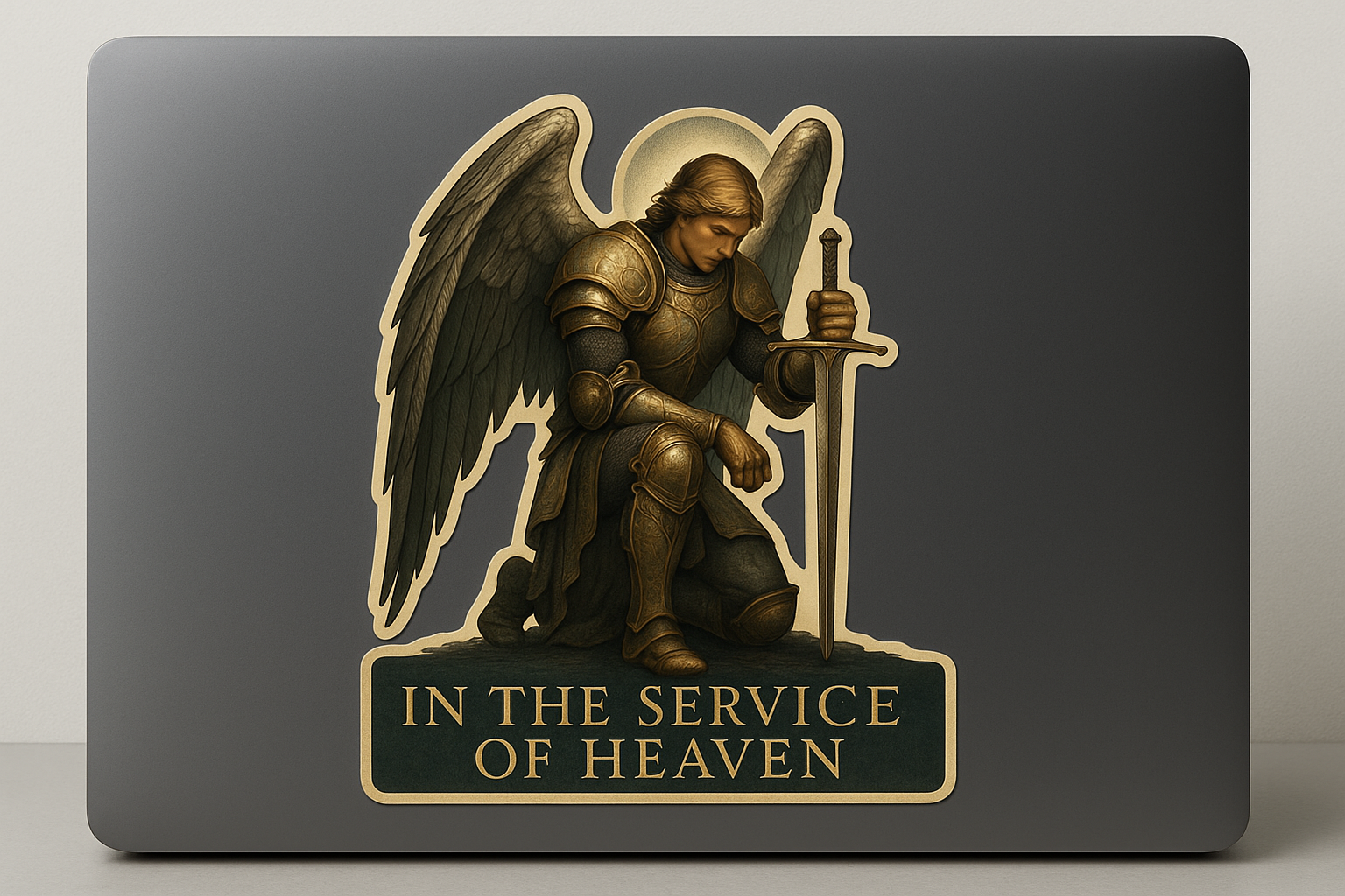 Archangel Michael Sticker Decal Vinyl Laptop Car Window Bumper AUTO Water Bottle Helmets Waterproof Celestial