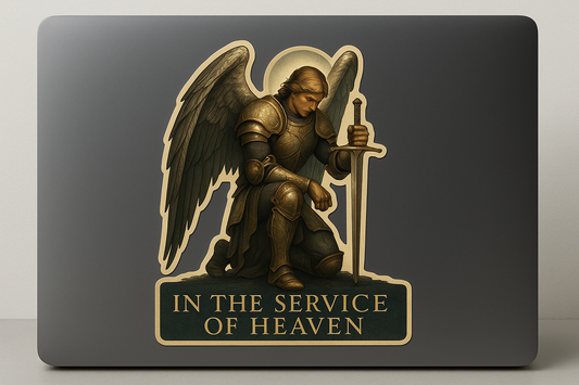 Archangel Michael Sticker Decal Vinyl Laptop Car Window Bumper AUTO Water Bottle Helmets Waterproof Celestial