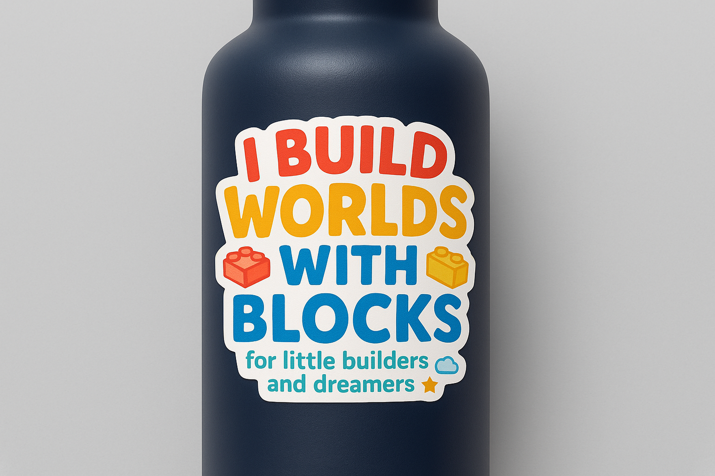 World Builders Sticker Decal Vinyl Laptop Car Window Bumper AUTO Water Bottle Helmets Waterproof Blocks Art