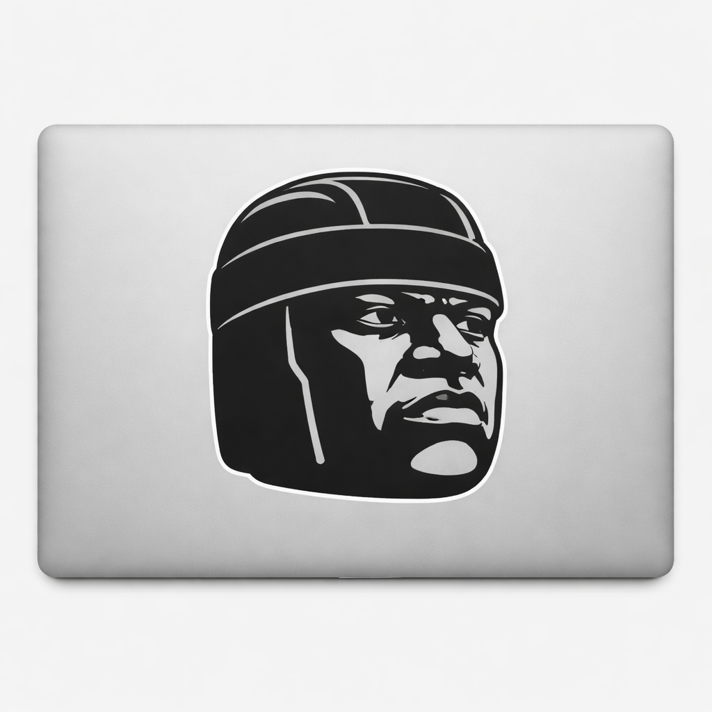 Olmec Head Silhouette Sticker Decal Vinyl Laptop Car Window Bumper AUTO Water Bottle Helmets Waterproof Mexico