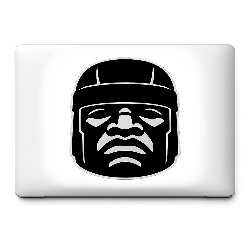 Olmec Head Mexico Sticker Decal Vinyl Laptop Car Window Bumper AUTO Water Bottle Helmets Waterproof