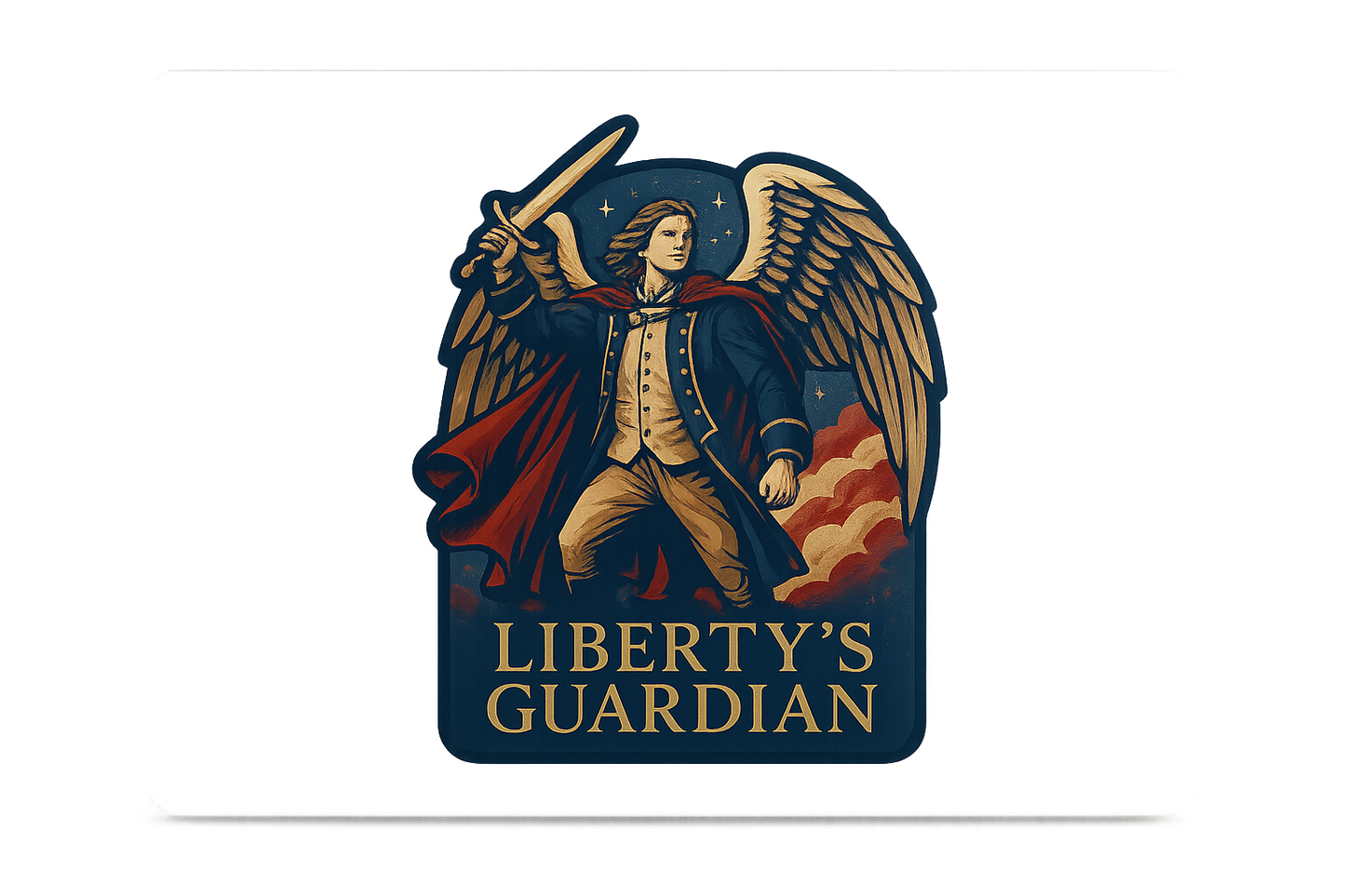 Archangel Michael Sticker Decal Vinyl Laptop Car Window Bumper AUTO Water Bottle Helmets Waterproof Liberty's Guardian