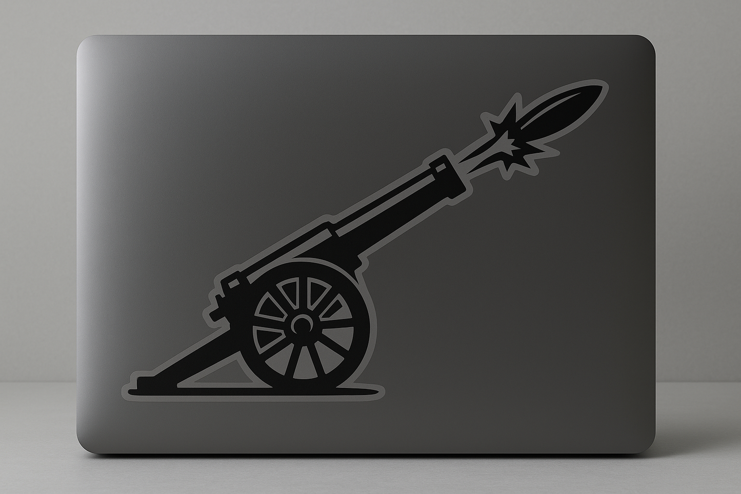 Military Artillery Cannon Sticker Decal Vinyl Laptop Car Window Bumper AUTO Water Bottle Helmets Waterproof Silhouette