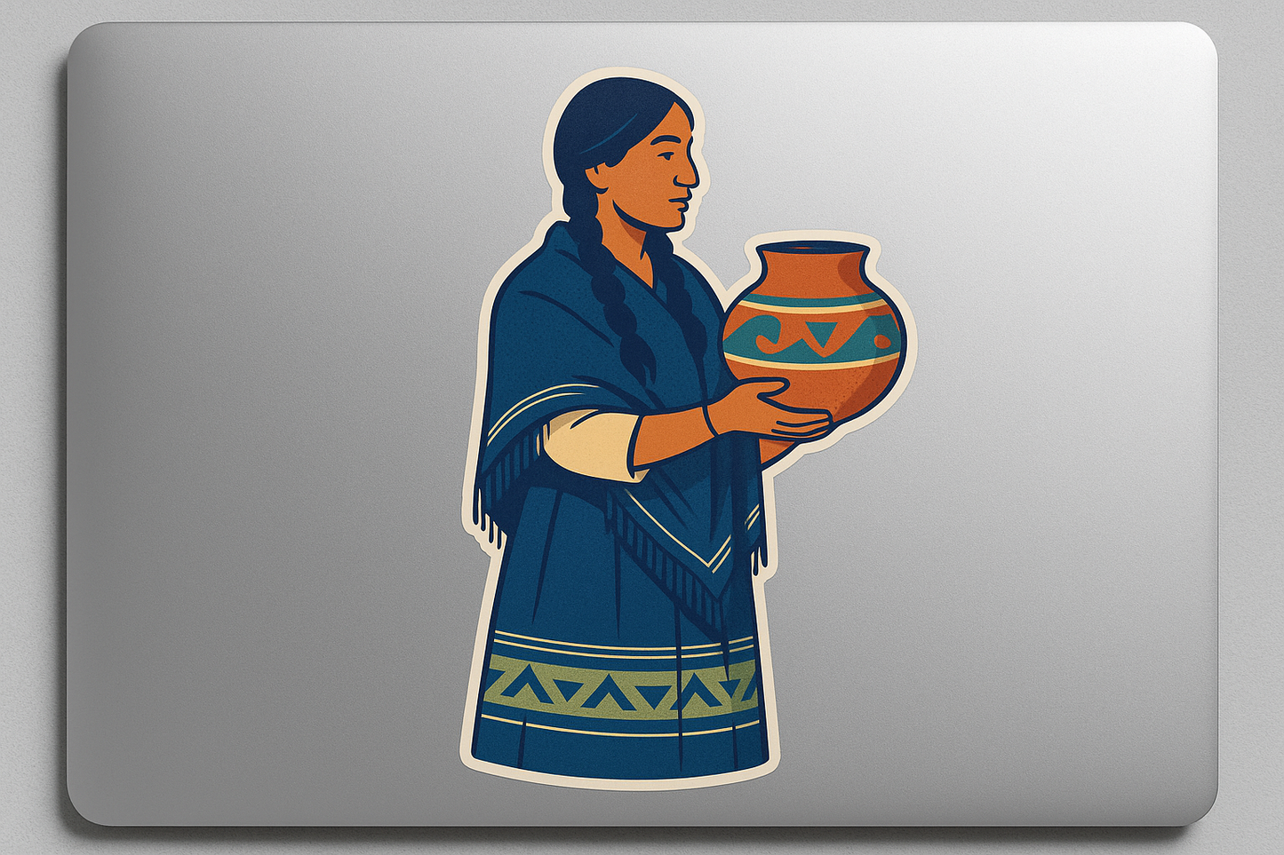Native American Traditional Dress Sticker Decal Vinyl Laptop Car Window Bumper AUTO Water Bottle Helmets Waterproof
