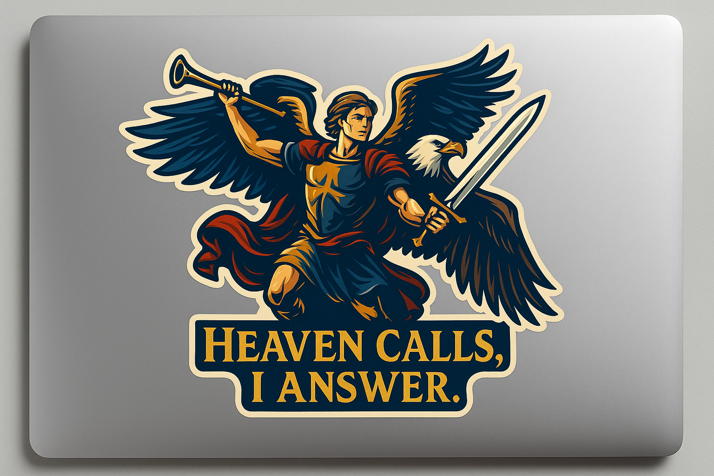Archangel Michael Sticker Decal Vinyl Laptop Car Window Bumper AUTO Water Bottle Helmets Waterproof USA
