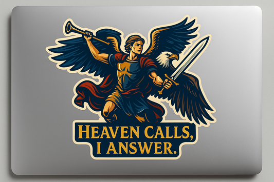 Archangel Michael Sticker Decal Vinyl Laptop Car Window Bumper AUTO Water Bottle Helmets Waterproof USA