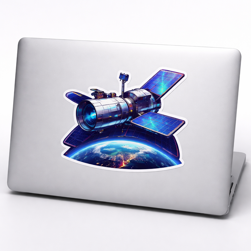 HST Hubble Space Telescope Sticker Decal Vinyl Laptop Car Window Bumper AUTO Water Bottle Helmets Waterproof NASA
