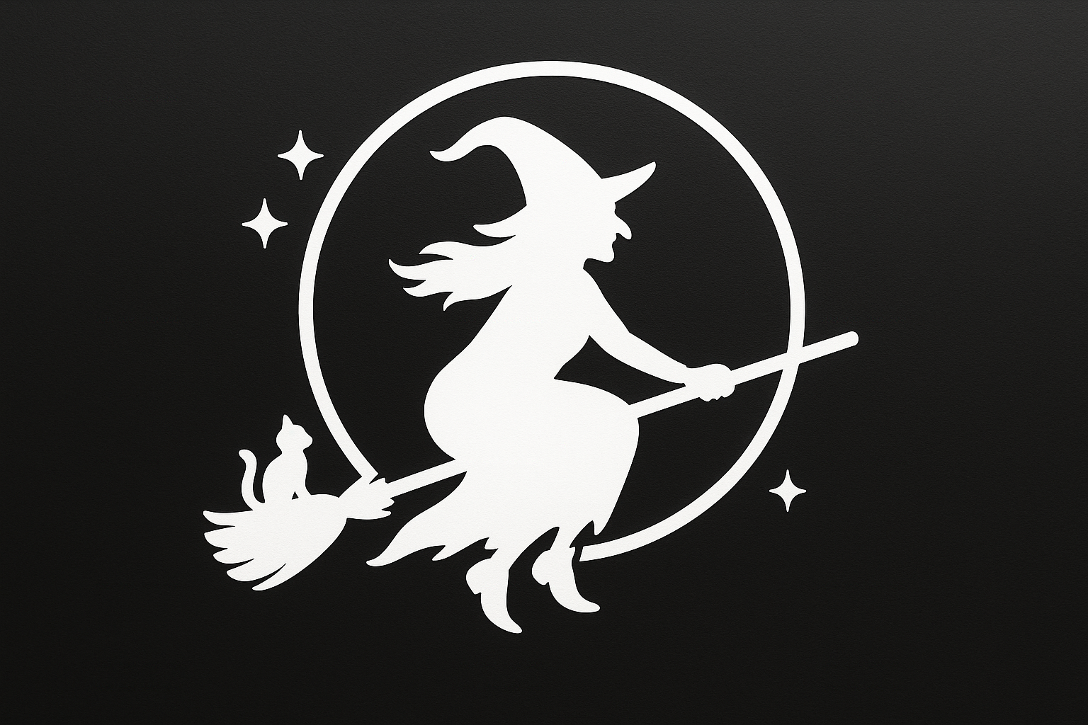 Witch Flying Across Moon Sticker Decal Vinyl Laptop Car Window Bumper AUTO Water Bottle Helmets Waterproof