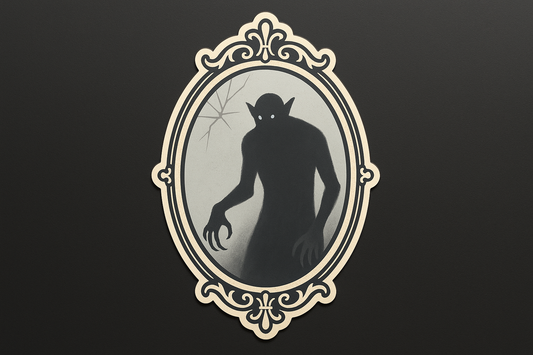 Shadowy Monster Creepy Mirror Sticker Decal Vinyl Laptop Car Window Bumper AUTO Water Bottle Helmets Waterproof