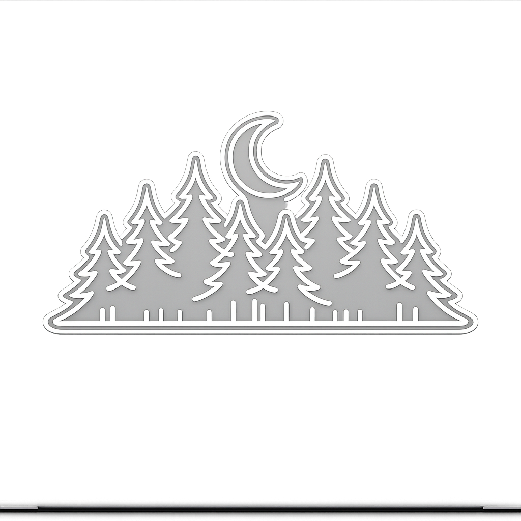 PNW Pacific Northwest Sticker Decal Vinyl Laptop Car Window Bumper AUTO Water Bottle Helmets Waterproof Pine Trees