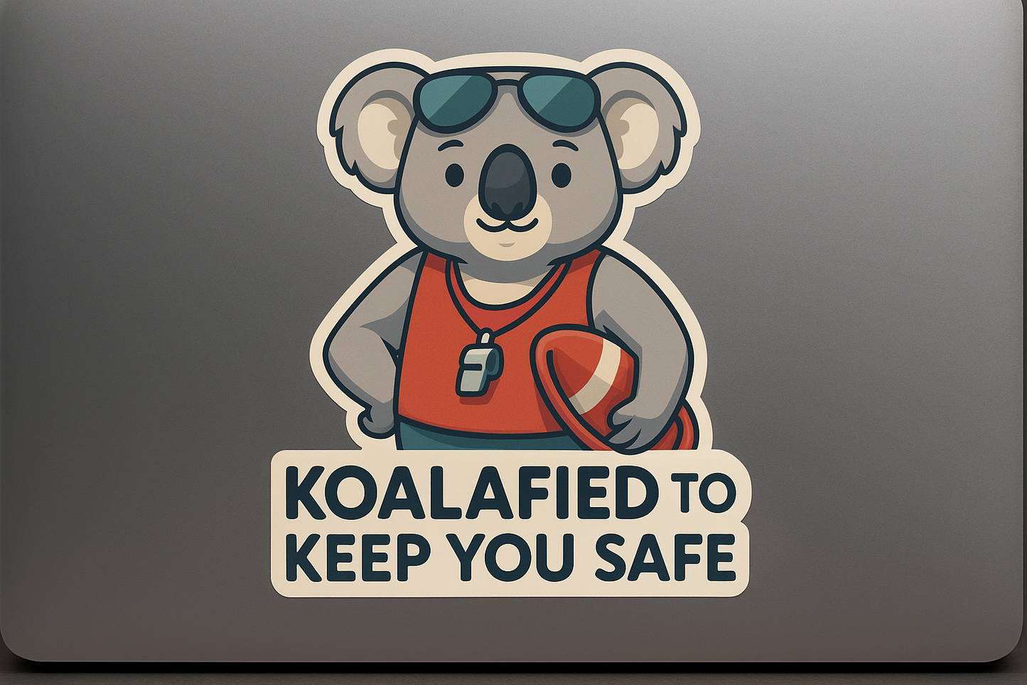 Koala Australia Sticker Decal Vinyl Laptop Car Window Bumper AUTO Water Bottle Helmets Waterproof Lifeguard