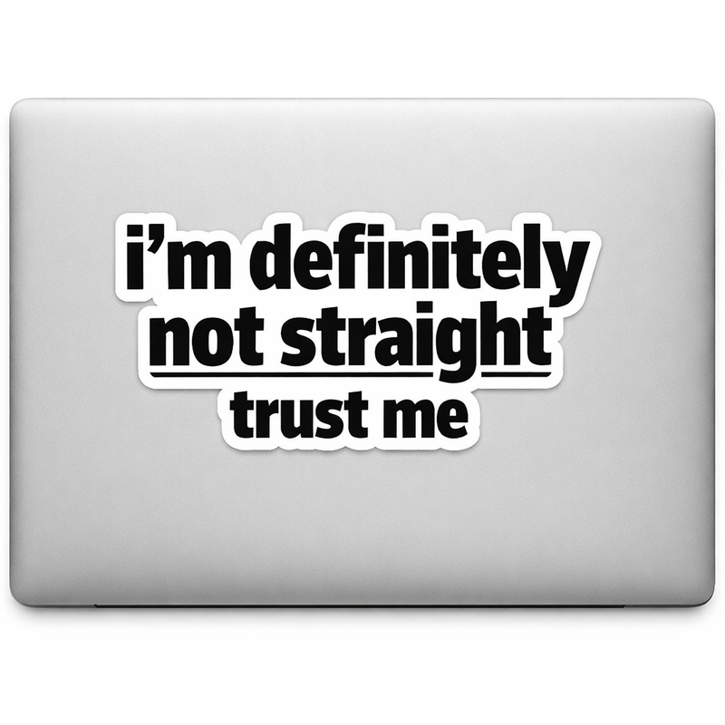 LGBTQ Pride Sticker Decal Vinyl Laptop Car Window Bumper AUTO Water Bottle Helmets Waterproof Text Design