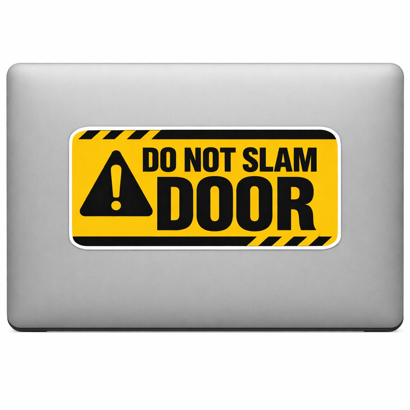 USA Sticker Decal Vinyl Laptop Car Window Bumper AUTO Water Bottle Helmets Waterproof Do Not Slam Door