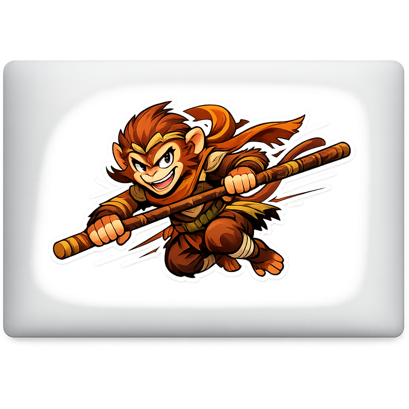 Epic Cartoon Monkey Hero Sticker Decal Vinyl Laptop Car Window Bumper AUTO Water Bottle Helmets Waterproof