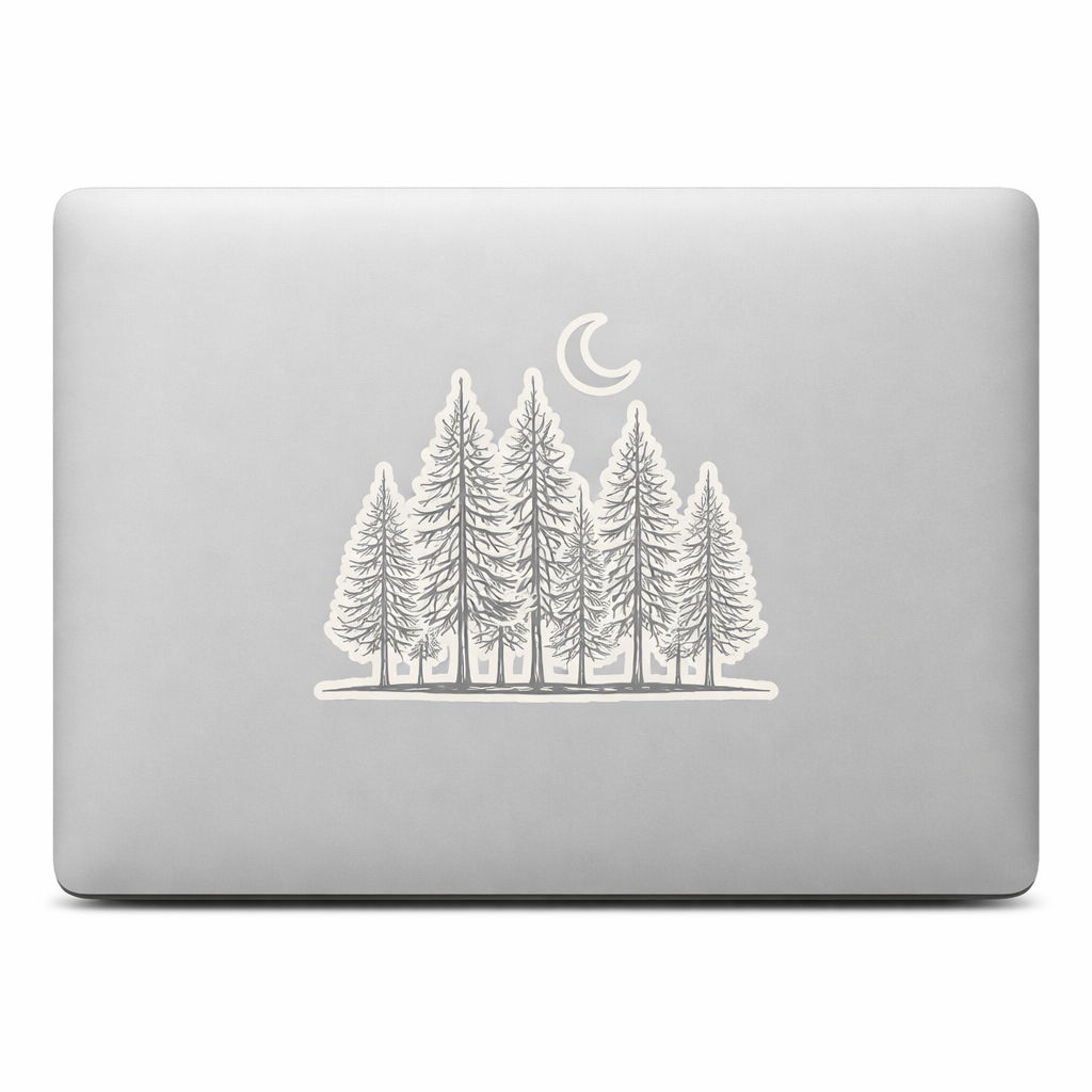 Pine Tree Forest Sticker Decal Vinyl Laptop Car Window Bumper AUTO Water Bottle Helmets Waterproof