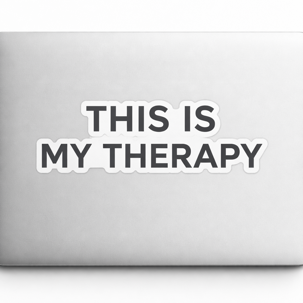 THIS IS MY THERAPY Sticker Decal Vinyl Laptop Car Window Bumper AUTO Water Bottle Helmets Waterproof