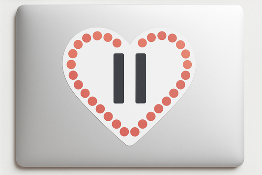 Bullet Heart Sticker Decal Vinyl Laptop Car Window Bumper AUTO Water Bottle Helmets Waterproof USA