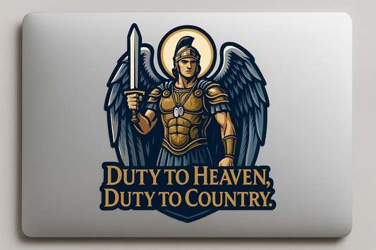 Archangel Michael Sticker Decal Vinyl Laptop Car Window Bumper AUTO Water Bottle Helmets Waterproof Roman Armor USA Dog Tags