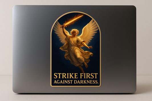 Archangel Michael Sticker Decal Vinyl Laptop Car Window Bumper AUTO Water Bottle Helmets Waterproof Angel