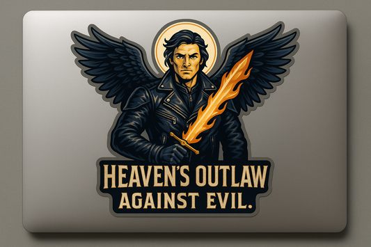 Archangel Michael Sticker Decal Vinyl Laptop Car Window Bumper AUTO Water Bottle Helmets Waterproof Armor Wings Sword