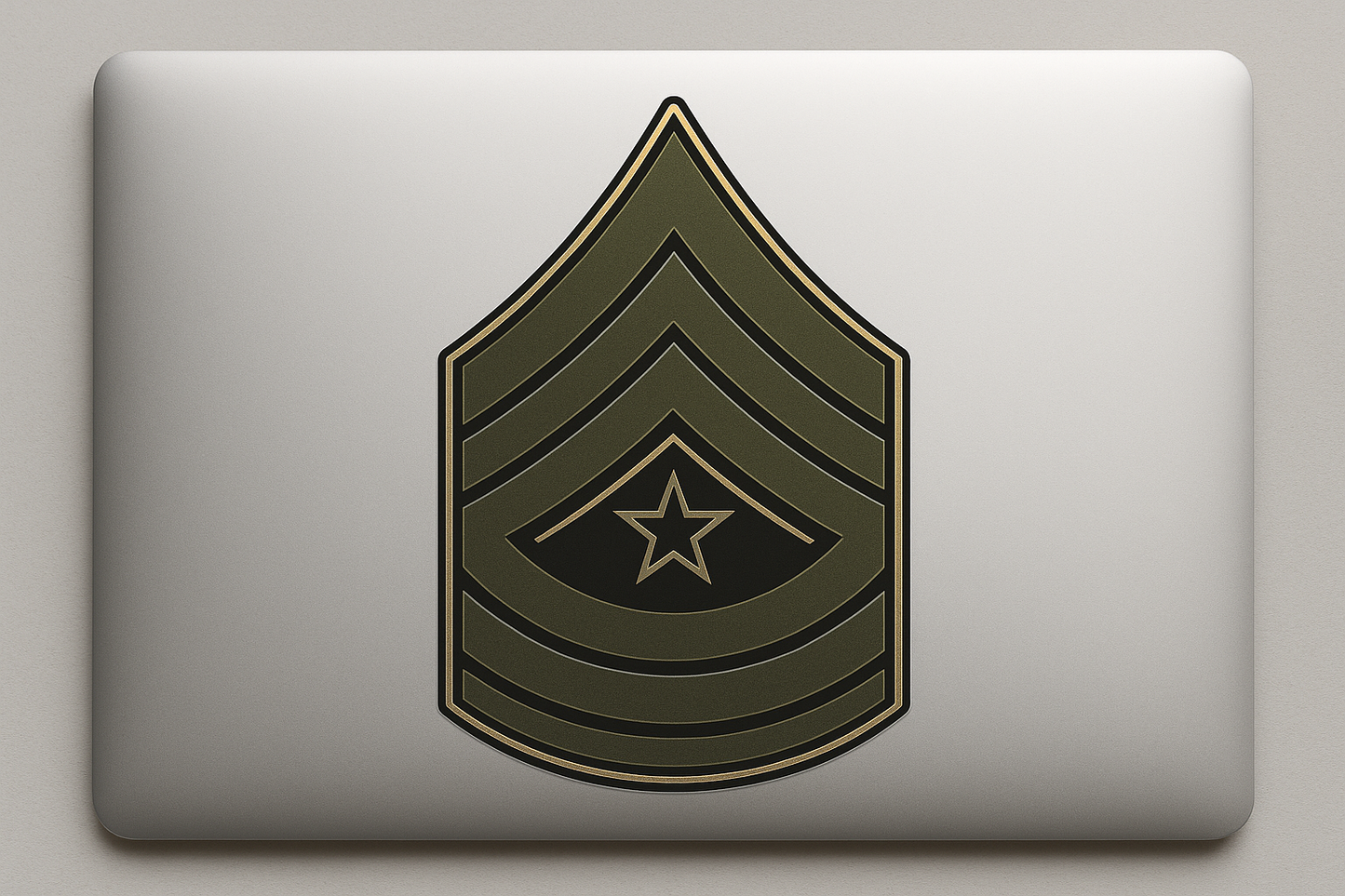 Military Rank Chevron Sticker Decal Vinyl Laptop Car Window Bumper AUTO Water Bottle Helmets Waterproof Army