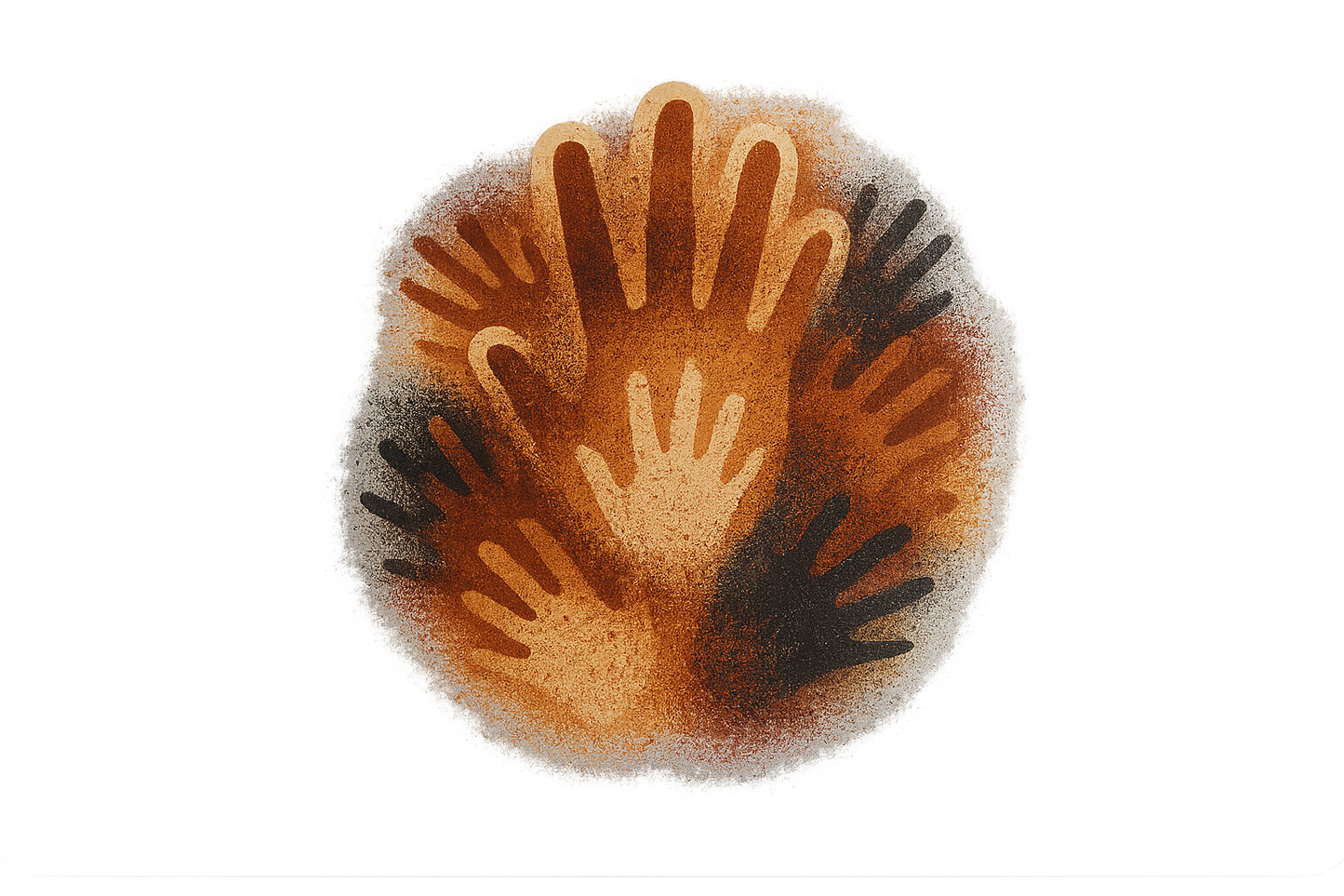 Ancestors Painted Hands Sticker Decal Vinyl Laptop Car Window Bumper AUTO Water Bottle Helmets Waterproof Cave Wall