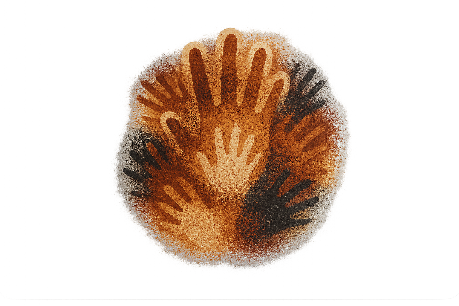 Ancestors Painted Hands Sticker Decal Vinyl Laptop Car Window Bumper AUTO Water Bottle Helmets Waterproof Cave Wall