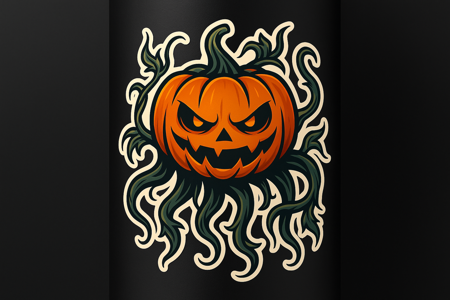 Pumpkin Monster Tentacle Vines Sticker Decal Vinyl Laptop Car Window Bumper AUTO Water Bottle Helmets Waterproof