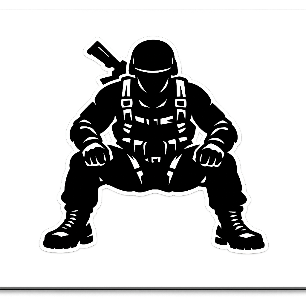 Special Forces Paratrooper Sticker Decal Vinyl Laptop Car Window Bumper AUTO Water Bottle Helmets Waterproof Military