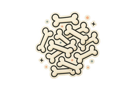 Scattered Bones Sticker Decal Vinyl Laptop Car Window Bumper AUTO Water Bottle Helmets Waterproof Playful