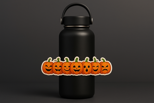 Small Pumpkins Sticker Decal Vinyl Laptop Car Window Bumper AUTO Water Bottle Helmets Waterproof Halloween