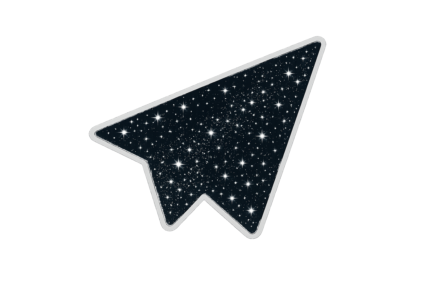 Stars Paper Plane Sticker Decal Vinyl Laptop Car Window Bumper AUTO Water Bottle Helmets Waterproof Constellation