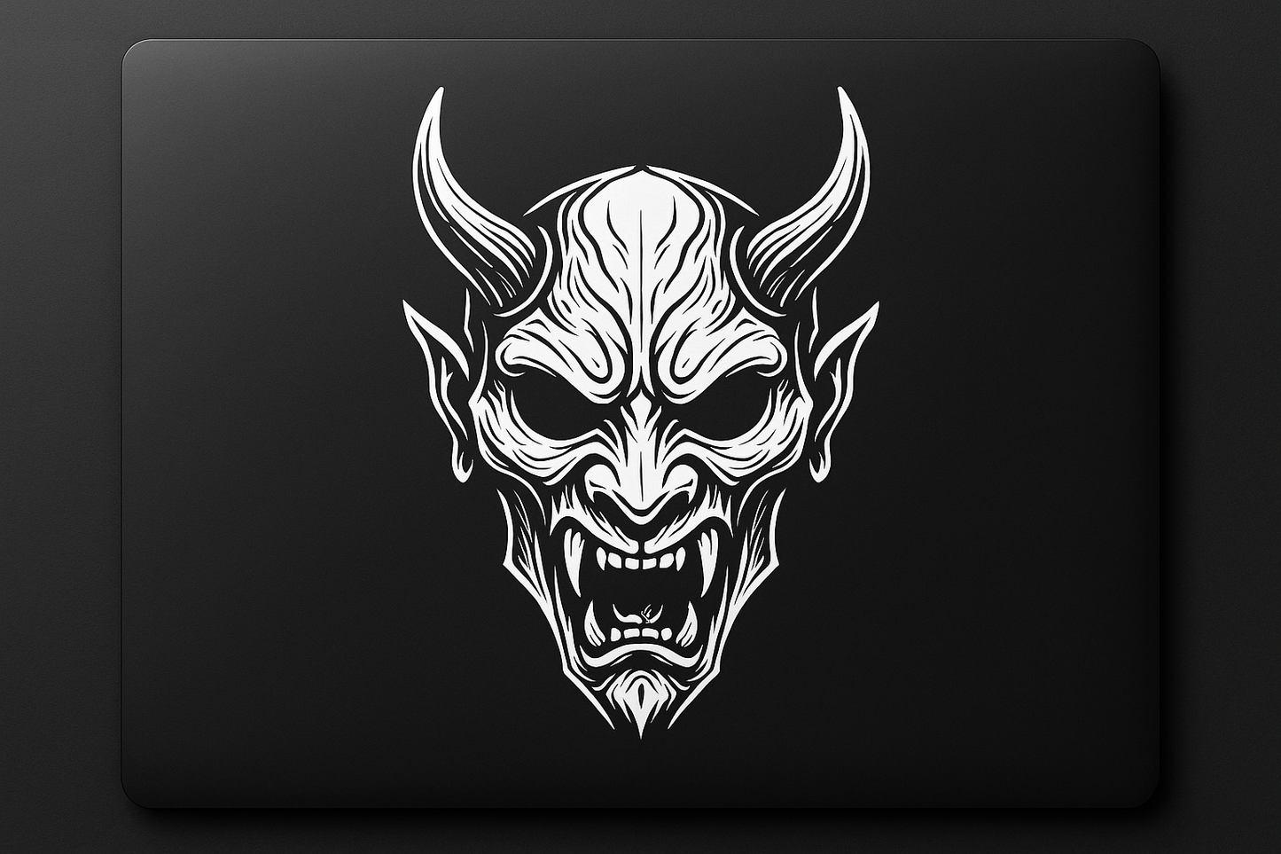 Creepy Demon Mask Sticker Decal Vinyl Laptop Car Window Bumper AUTO Water Bottle Helmets Waterproof Horror