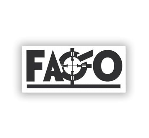 Vinyl sticker: Sticker FAFO Fuck Around and Find Out Gun Waterproof Materials Car Window Decal, Patriotic Truck Bumper Emblem, Auto Accents (3 inch)