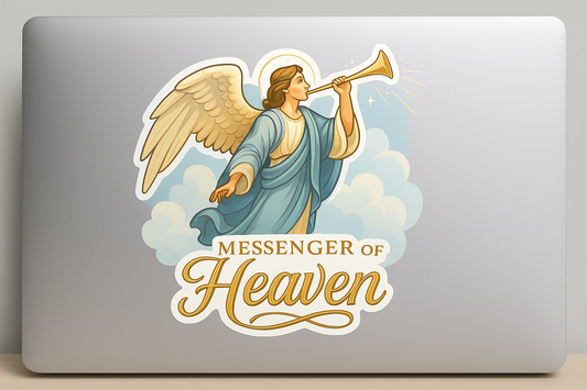 Archangel Gabriel Sticker Decal Vinyl Laptop Car Window Bumper Truck AUTO Bottle Water Bottle Helmets Waterproof