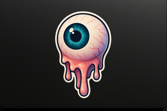 Scary Eyeball Sticker Decal Vinyl Laptop Car Window Bumper AUTO Water Bottle Helmets Waterproof Halloween