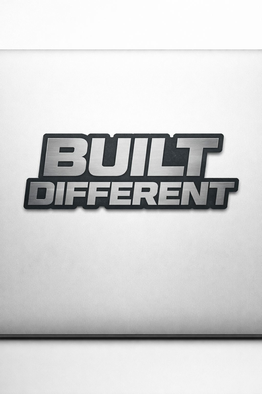 BUILT DIFFERENT Sticker Decal Vinyl Laptop Car Window Bumper AUTO Water Bottle Helmets Waterproof Industrial