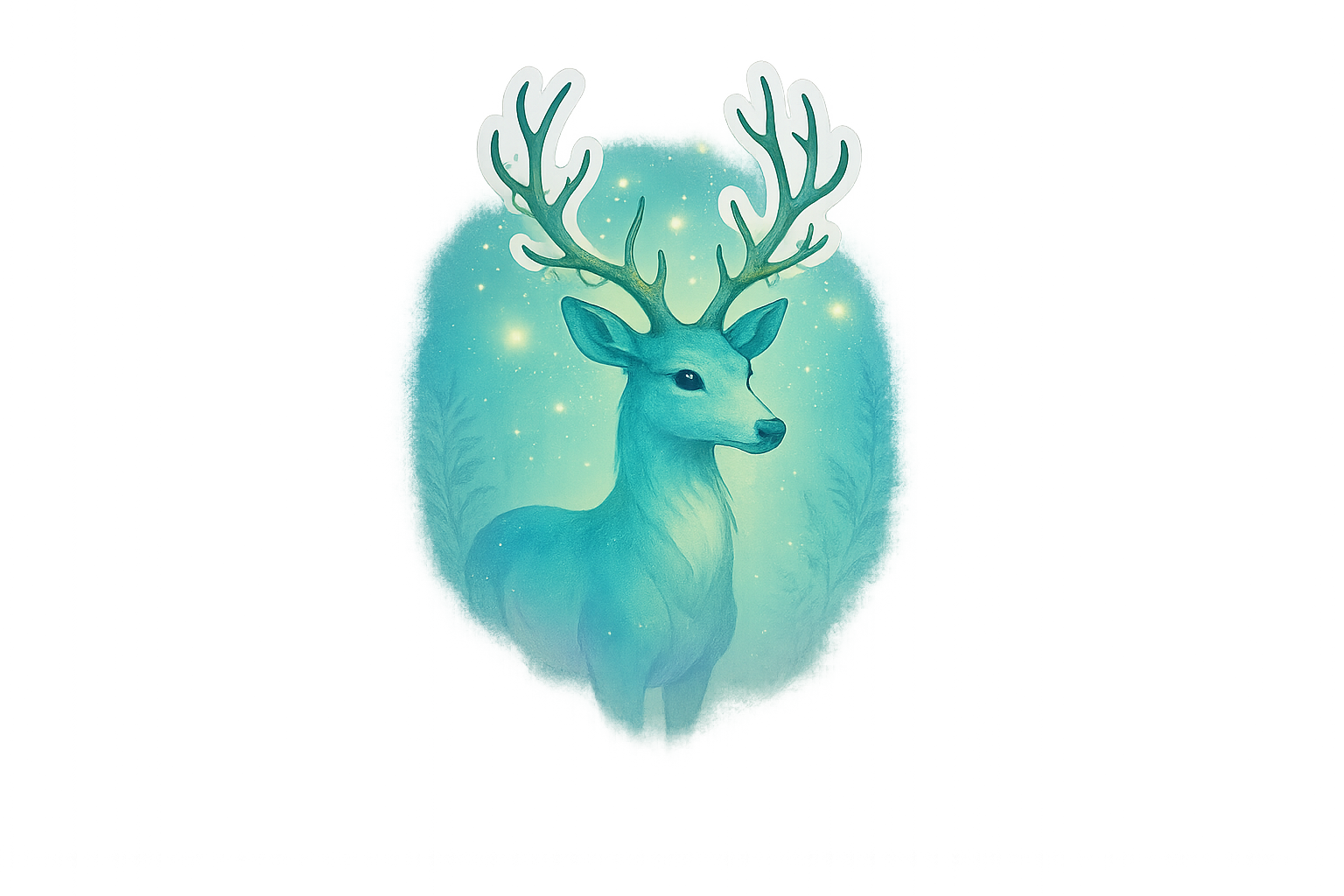 Spirit Deer Sticker Decal Vinyl Laptop Car Window Bumper AUTO Water Bottle Helmets Waterproof Mythical