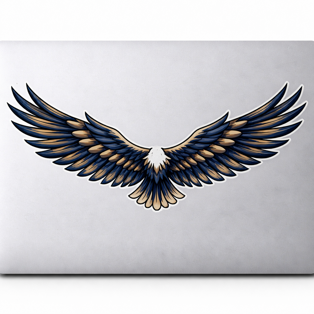 Eagle Wings Spread Sticker Decal Vinyl Laptop Car Window Bumper Truck AUTO Bottle Water Bottle Helmets Waterproof Bird
