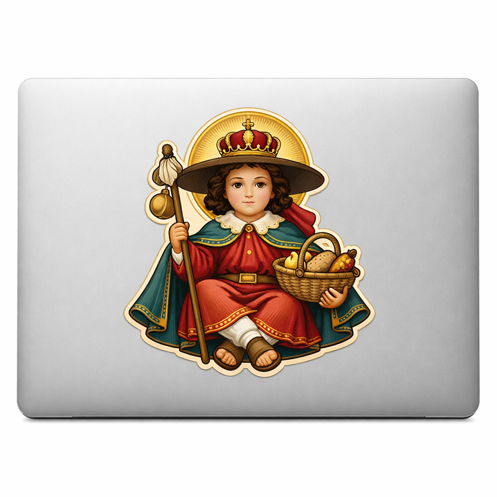 SNdA Santo Niño de Atocha Sticker Decal Vinyl Laptop Car Window Bumper AUTO Water Bottle Helmets Waterproof Religious Figure