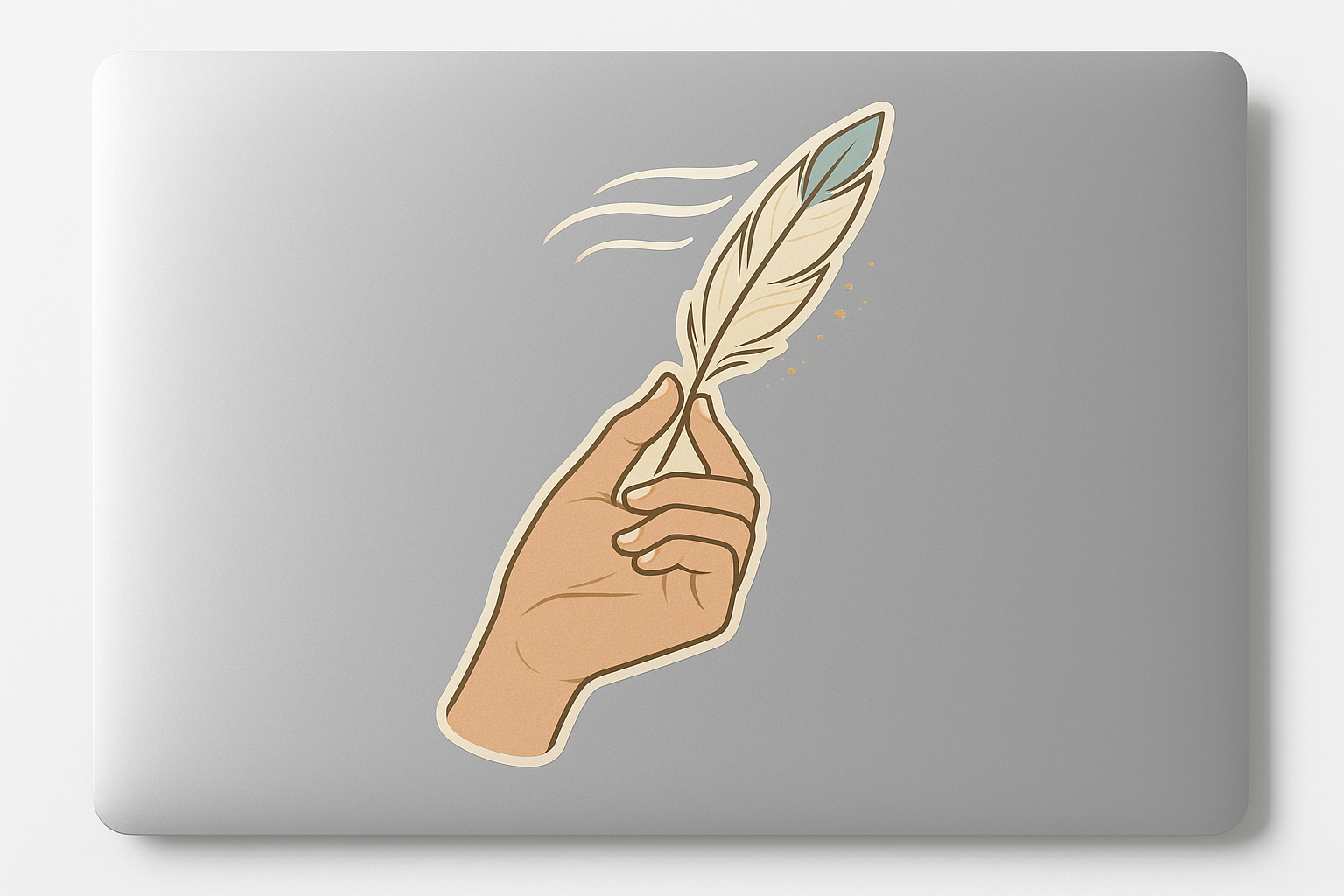 Wind Breeze Feather Sticker Decal Vinyl Laptop Car Window Bumper AUTO Water Bottle Helmets Waterproof Feather