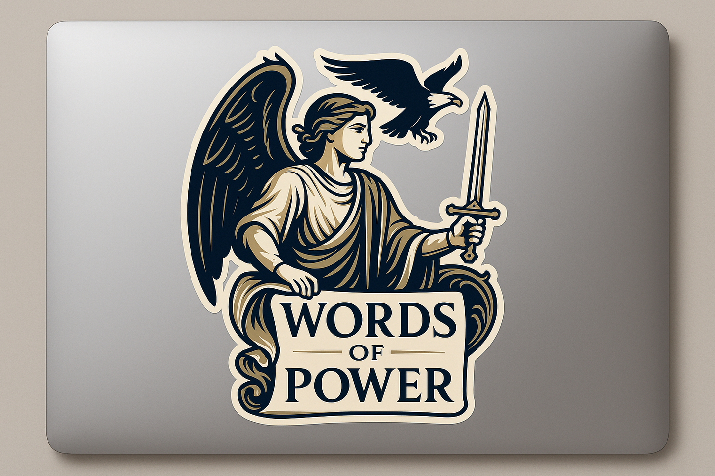 Words Power Gabriel Sticker Decal Vinyl Laptop Car Window Bumper Truck AUTO Water Bottle Helmets Waterproof Eagle