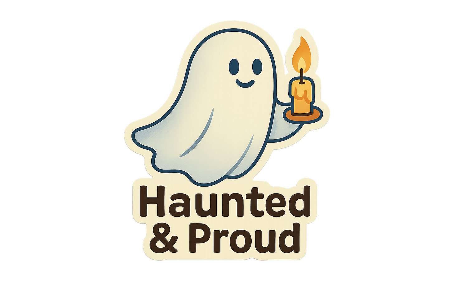 Floating Ghost Sticker Decal Vinyl Laptop Car Window Bumper AUTO Water Bottle Helmets Waterproof Halloween