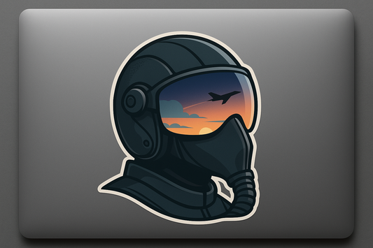 USAF United States Air Force Jet Helmet Sticker Decal Vinyl Laptop Car Window Bumper AUTO Water Bottle Helmets Waterproof